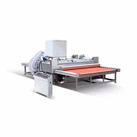 Máquina de lavar vidro horizontal de alta velocidade CE, limpeza de vidro e máquina de secar